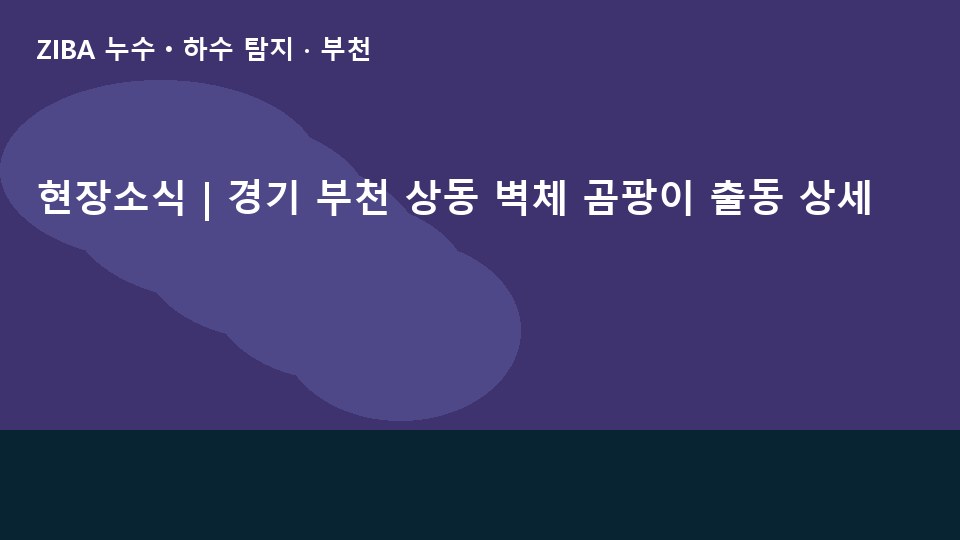 현장소식 | 경기 부천 상동 벽체 곰팡이 출동 상세